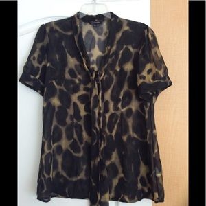 Multi color sheer women top size XL